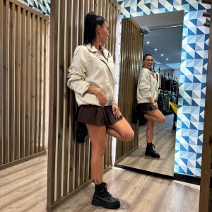 Chaqueta antelina LAULAM