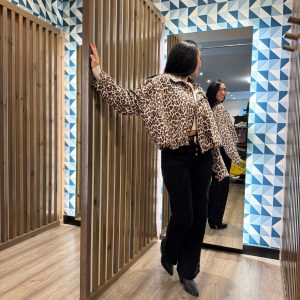 Chaqueta efecto globo PRINT