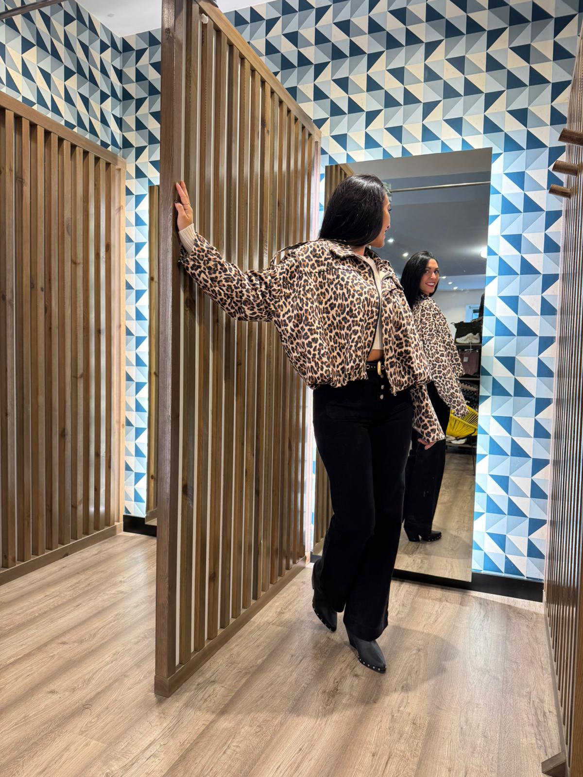 Chaqueta efecto globo PRINT