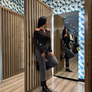 Camiseta escote drapeado WEYRY