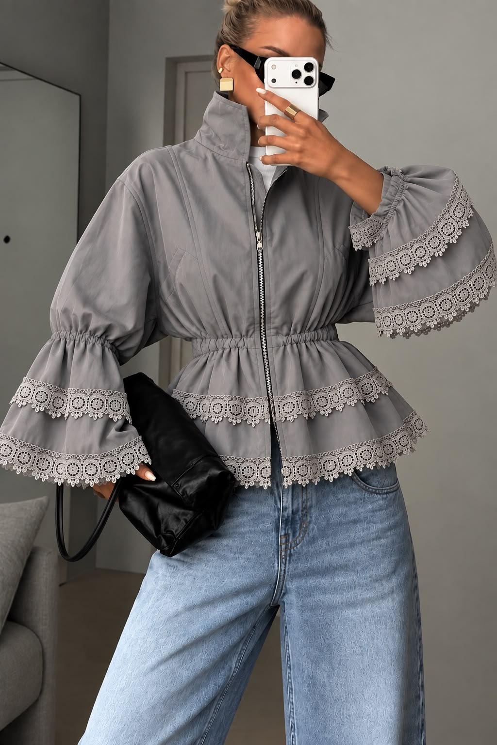 CHAQUETA ENCAJE