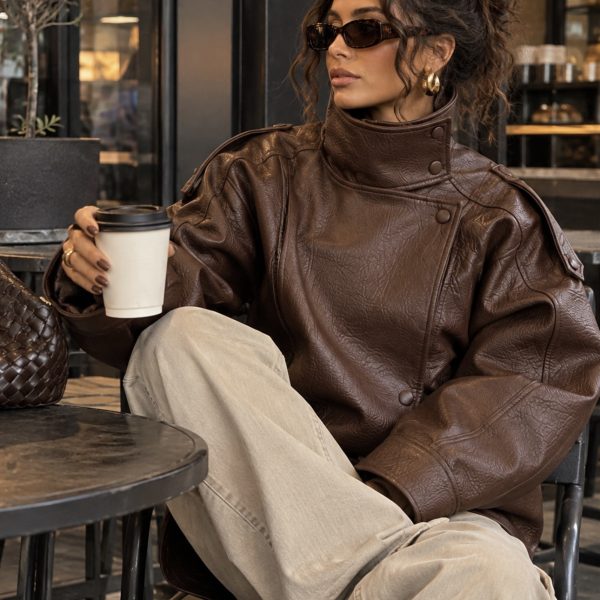 CHAQUETA EFECTO PIEL MIRIM